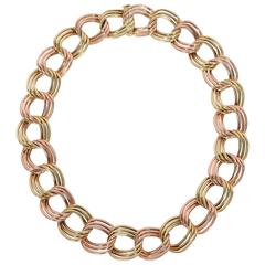 Tiffany & Co. Retro Two Color Gold Necklace