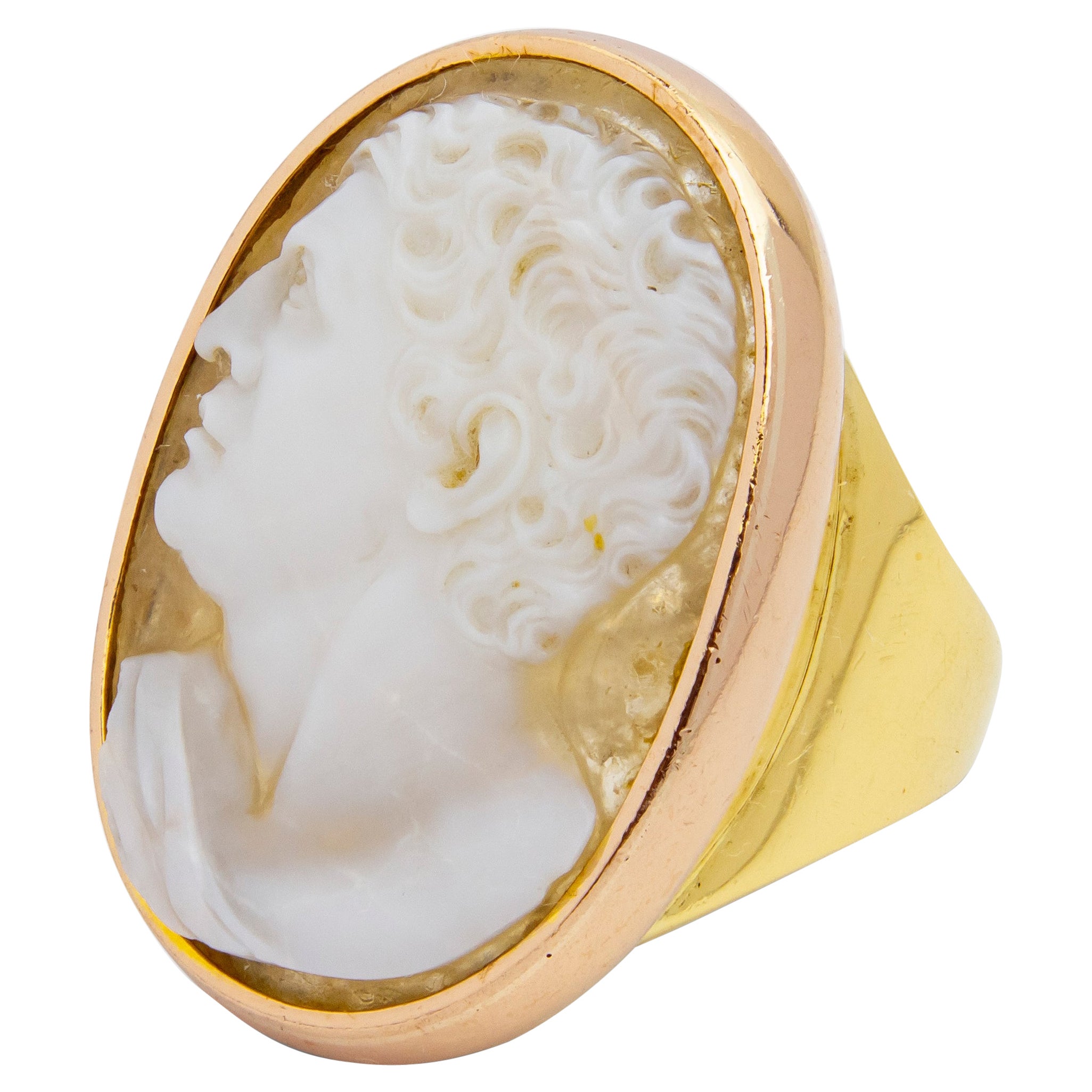 Antique Hardstone Cameo Ring