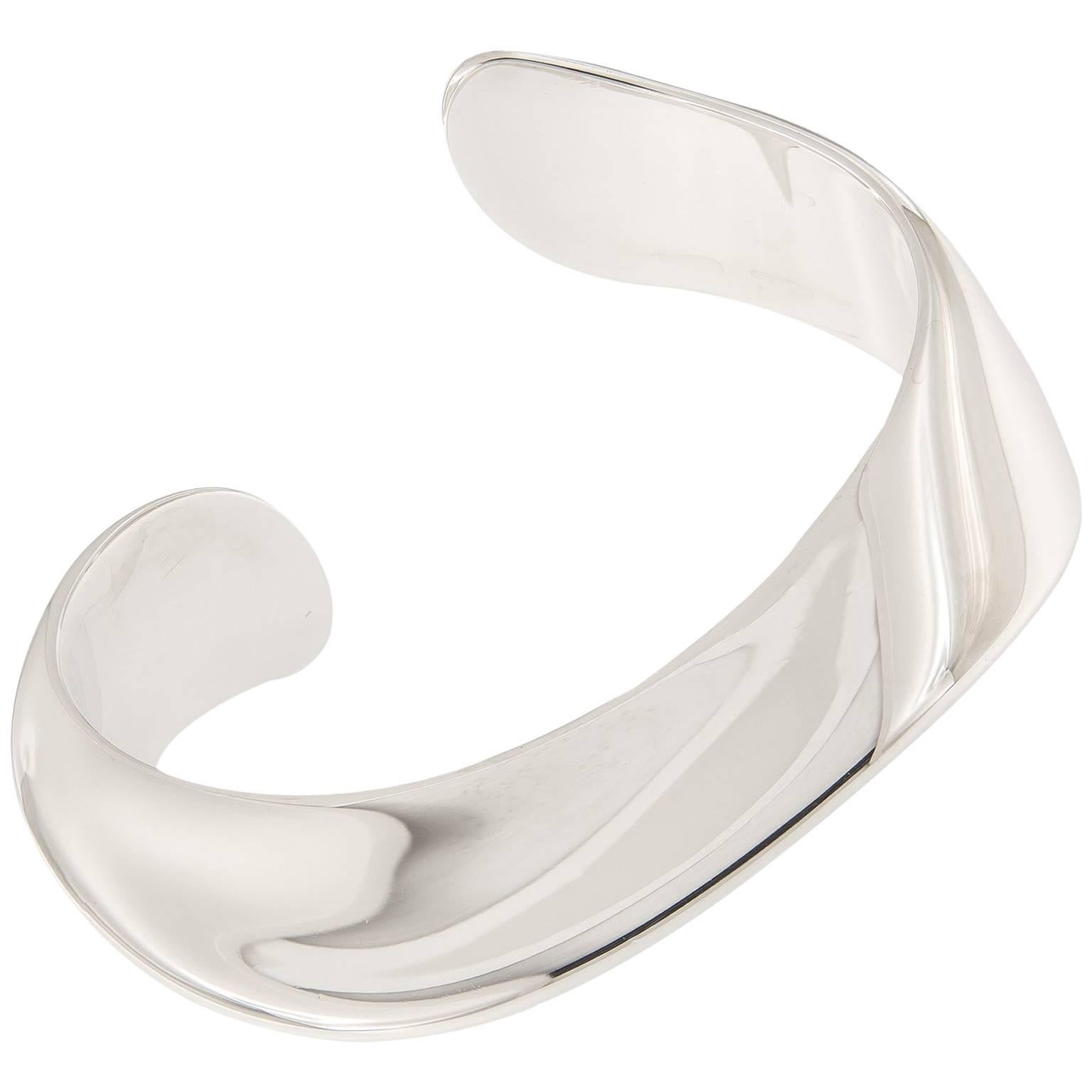Tiffany & Co. Elsa Peretti Sterling Silver Bangle Cuff Bracelet