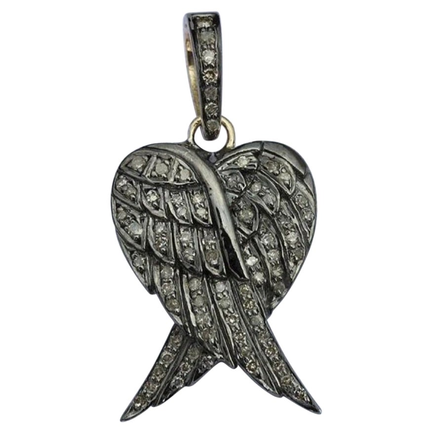 Pave Diamond Angel Wing Pendant Diamond Angel Wing Pendant Christmas Gift.