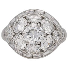 Used 1963 Van Cleef & Arpels Diamond Bombé Ring