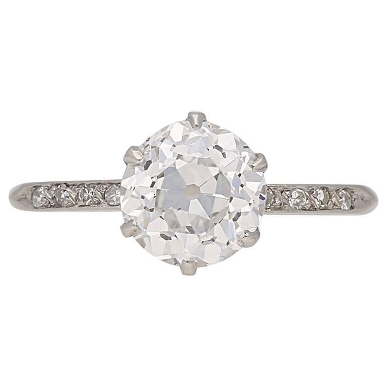 Diamond Solitaire Ring, circa 1920 For Sale at 1stDibs