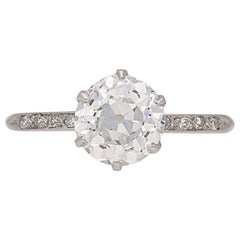 Anillo solitario de diamantes, circa 1920