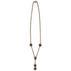 Gioielmoda Gold and Multi-Color Stone Lariet Style Reversible Necklace 11