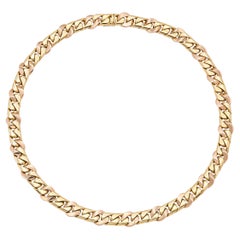 Collana a catena d'oro bicolore Bvlgari vintage anni '70