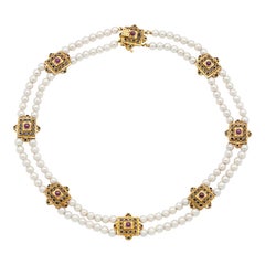 Lalaounis Collier de perles vintage des années 1970