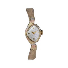 Bulova Gold gefüllt Multi Farbe 1960er Jahre Damenuhr mit Original-Armband