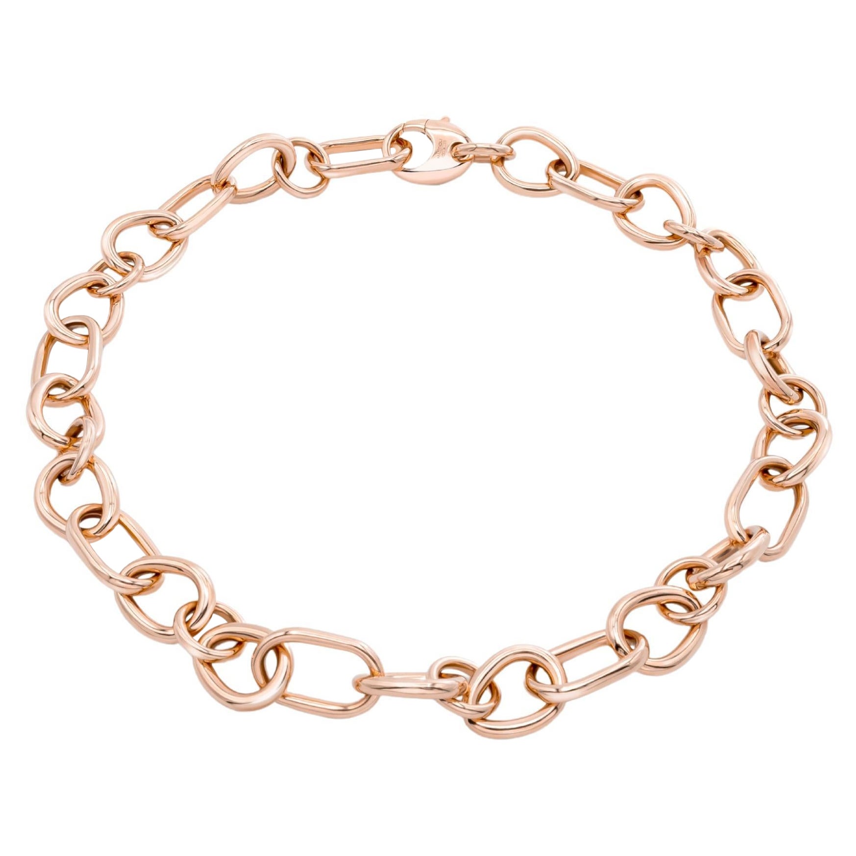 Mattioli Gocce Necklace in 18k Rose Gold Big Links