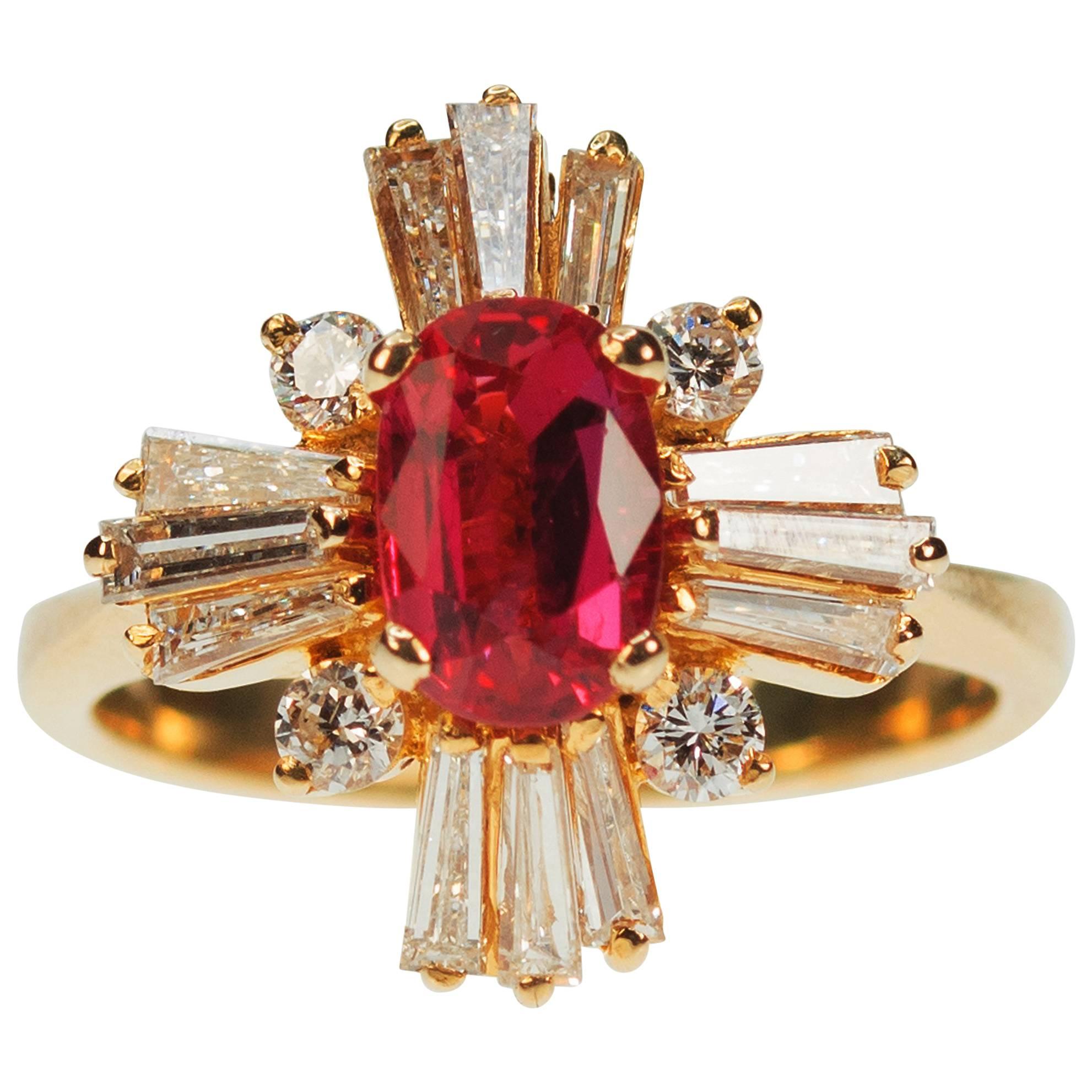 Ruby Gold Ring For Sale