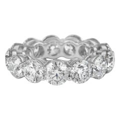 Alexander Beverly Hills 9.27ct Round Diamond Eternity Band 'Avg 0.71ct' 18k s5.5