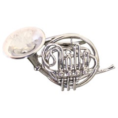 Eine schöne Hand Made Französisch Horn Ring in 925 Silber