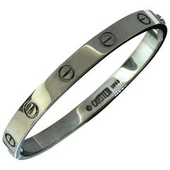 Cartier White Gold Love Bracelet with Box 8