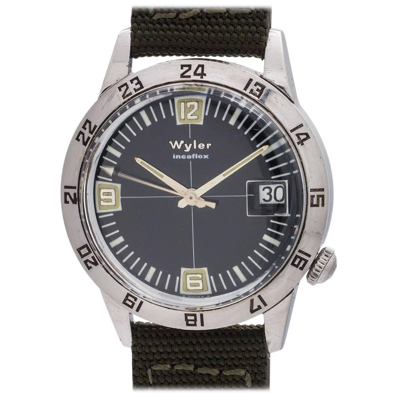 Wyler Incaflex Diver’s GMT, circa 1960s For Sale