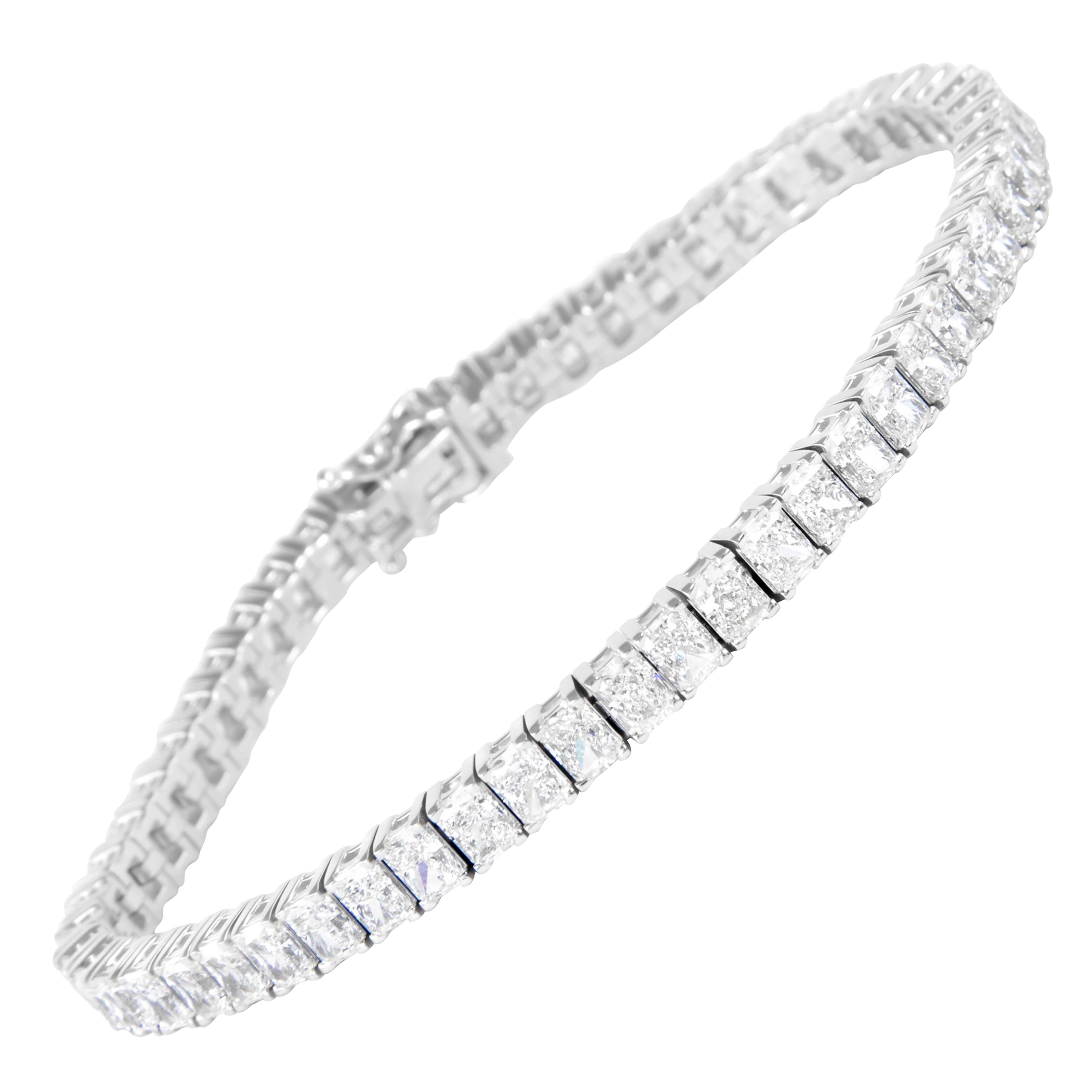 Alexander Beverly Hills 13,47 Karat strahlender Diamant-Tennisarmband 18k Weißgold