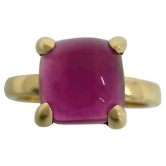 Tiffany & Co. Paloma Picasso 18 Karat Goldring mit Rubellit, Turmalin und Zuckerstack-Blattgold
