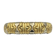 Bulgari, bracelet en or blanc et jaune 18 carats des années 1980