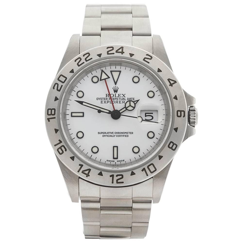 Rolex Stainless Steel Explorer II Polar Automatic Wristwatch 16570
