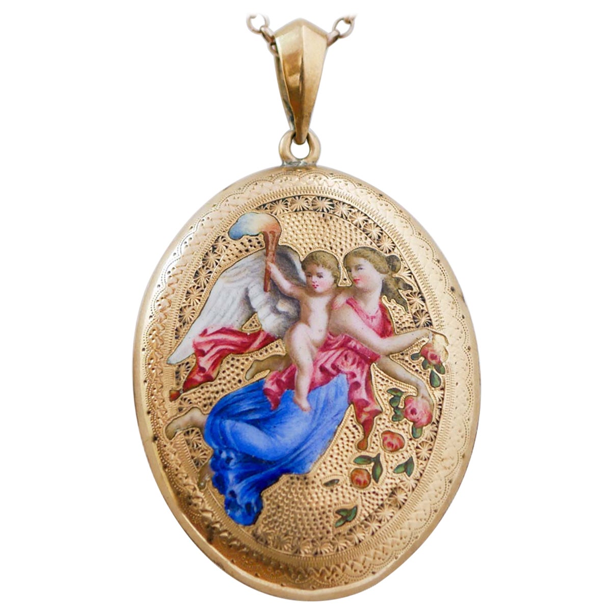 12 Karat Yellow Gold Pendant.