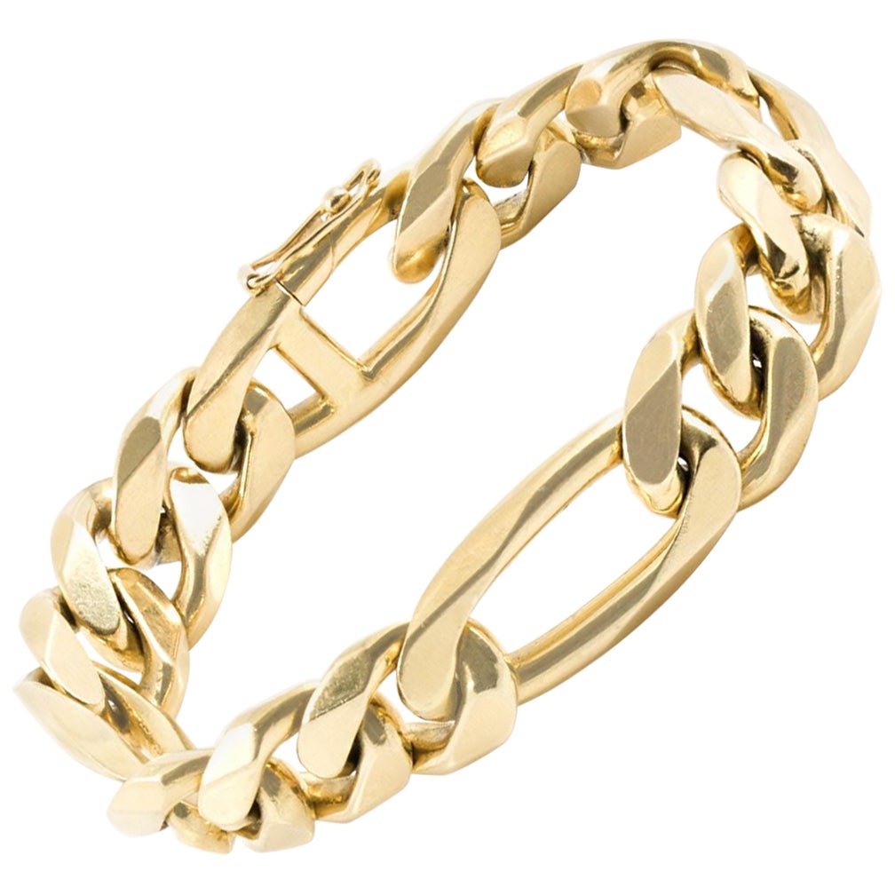 Chunky Gold Figaro Link Bracelet