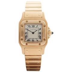 Cartier Santos Galbee 18 Karat Yellow Gold Ladies 0553, 2000s