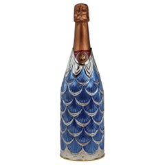 Champagne Bottle Cover, Solid pure silver, New Sapphire, Luxury Gift 2025, Italy