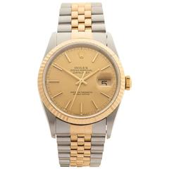 Rolex Datejust Stainless Steel/18 Karat Yellow Gold Unisex 16233, 1997