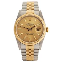 Rolex Datejust Stainless Steel/18 Karat Yellow Gold Unisex 16233