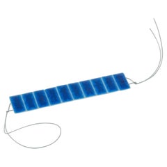 Ole Bjørn Krüger. Unique stoneware bracelet in blue shades.