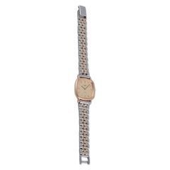 Longines ladies' wristwatch in brass and stainless steel. 1970s/80s.
