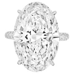 GIA Certified 23 Carat Pear Cut Diamond Engagement Ring