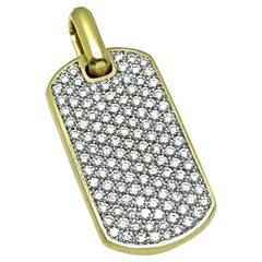 David Yurman 4.00ct Diamond Gold Pendant