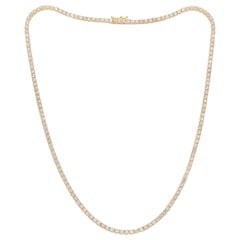 Diana M. Custom 3.00 Cts. Diamond Tennis Necklace 14K Yellow Gold