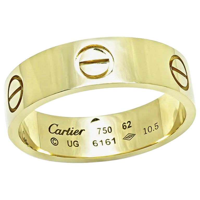 Cartier Love Yellow Gold Wedding Band