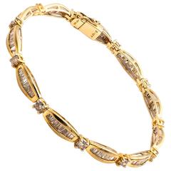 3.0 Carat Diamond Gold Tennis Bracelet 3