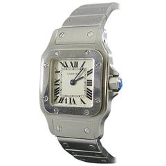 Cartier Ladies Stainless Steel Santos Galbee Wristwatch