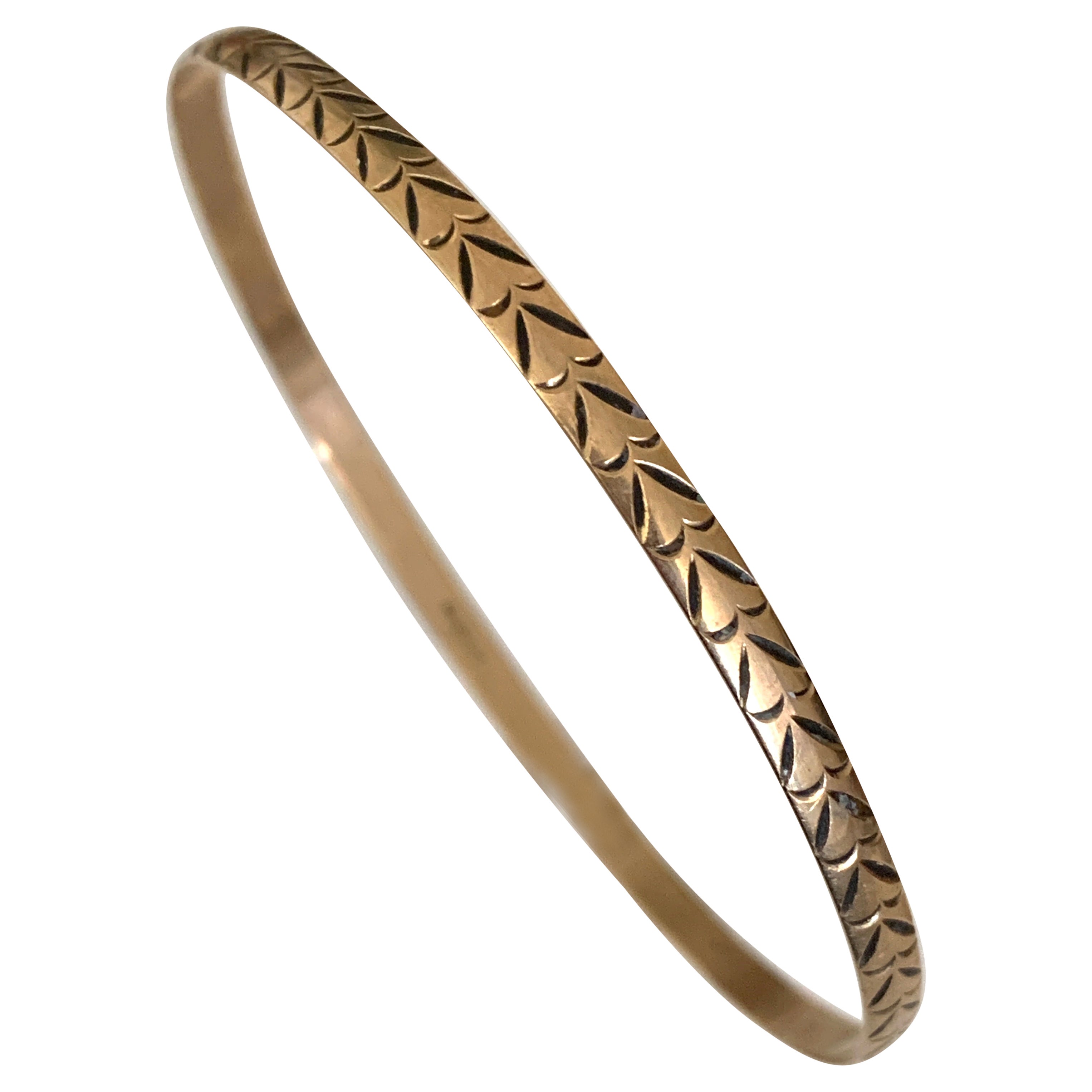 Vintage 9ct 375 Gold Bangle