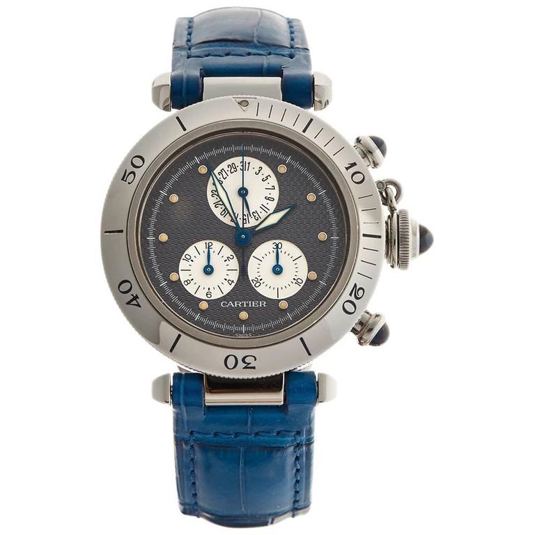 Cartier Pasha de Cartier Chronoflex Gents 13521 Watch at 1stDibs ...