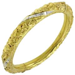 Vintage Luise Gold Clamper Bracelet