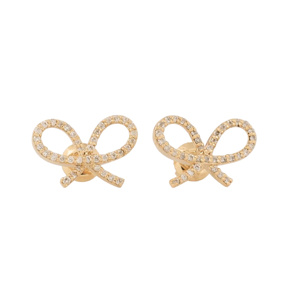 Pendientes de diamantes en oro macizo de 14k (certificado) en venta