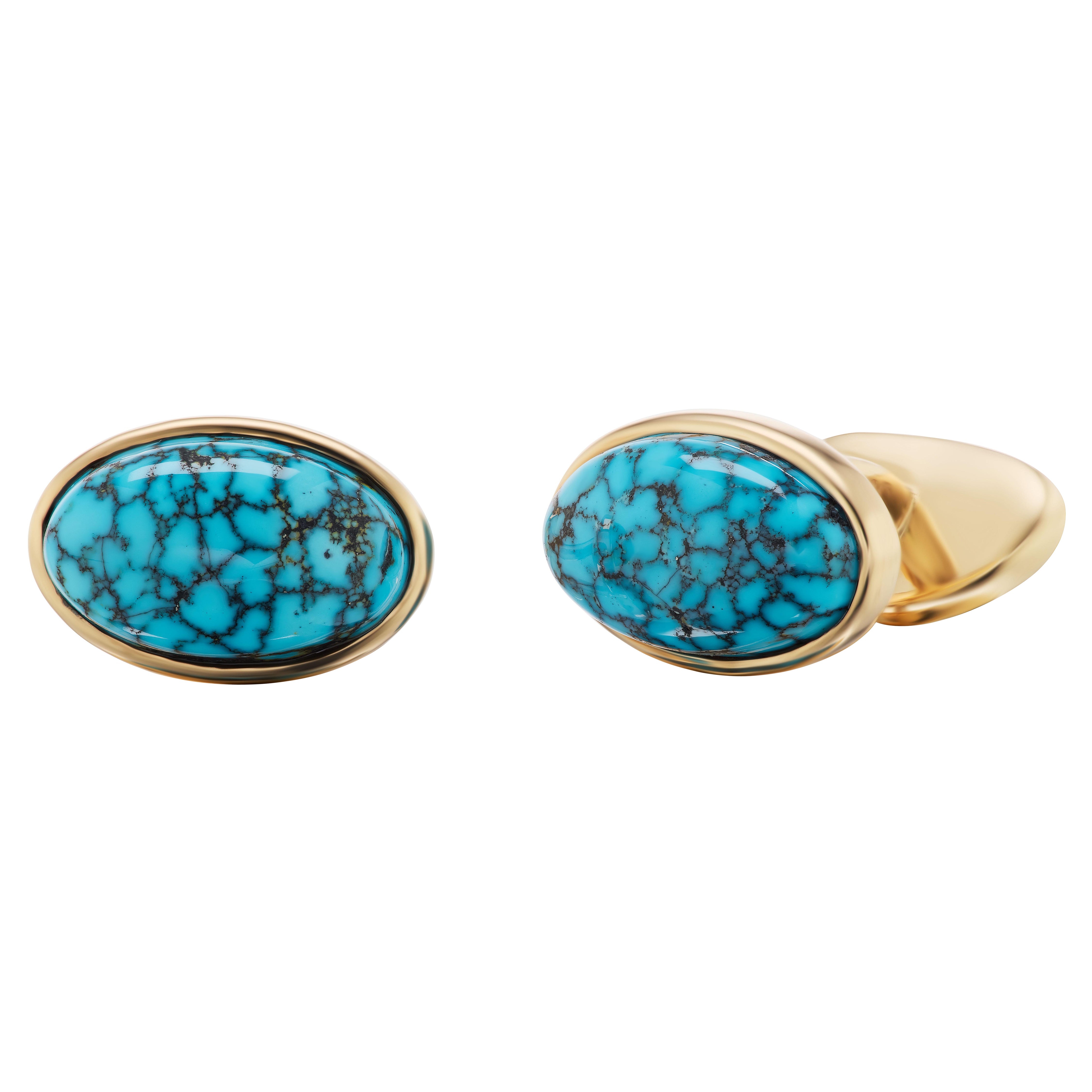 Michael Kanners Kingman Turquoise Cufflinks