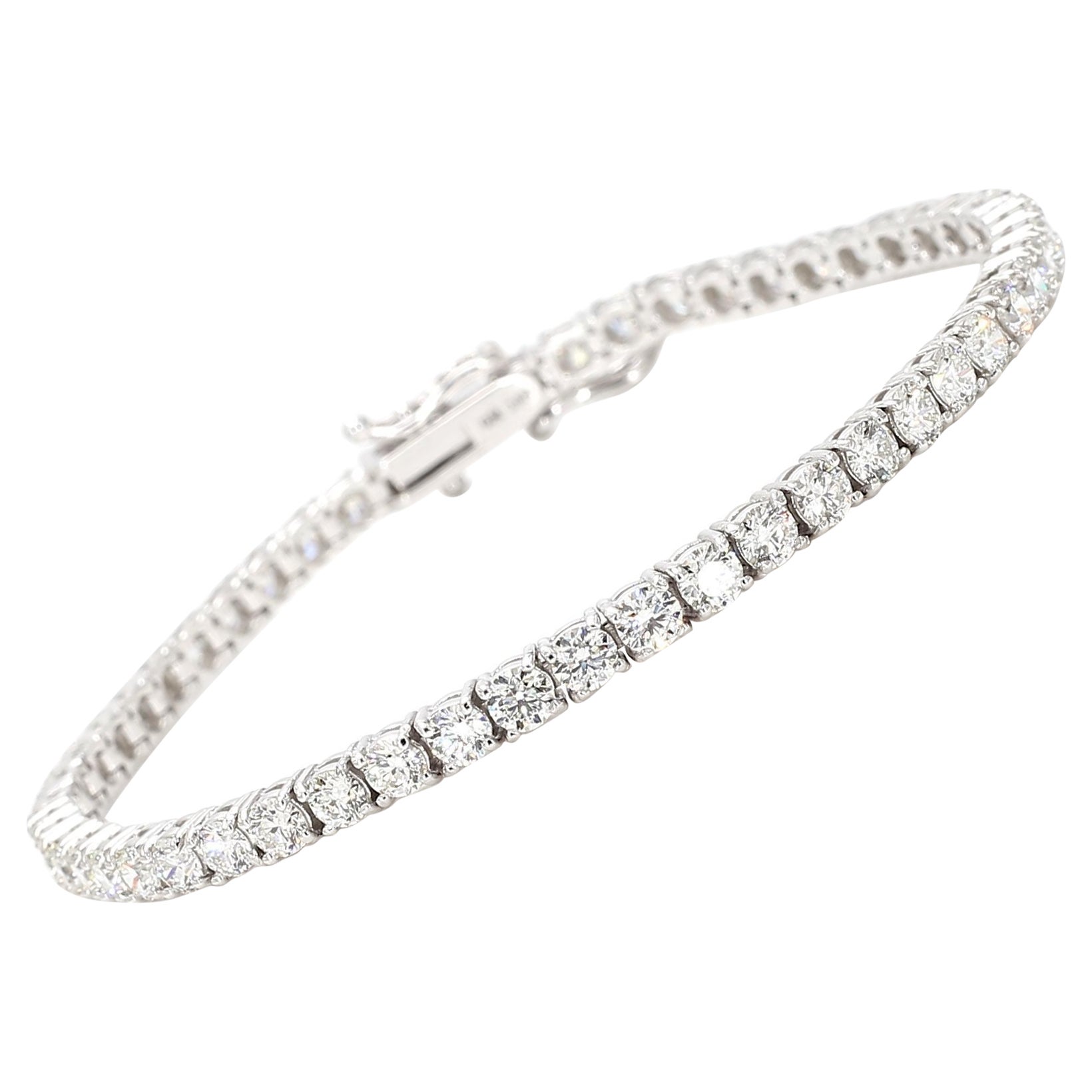 Diamond Tennis 18K Gold Bracelet