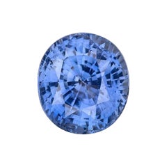 GIA Certified 10.19 Carat Oval No Heat Cornflower Blue Sapphire