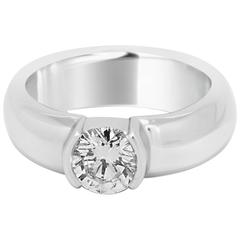 Tiffany & Co. GIA Certified Diamond Platinum Etoile Ring 5