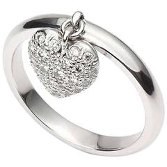 Tiffany & Co. Heart Diamond Platinum Ring