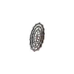 Pave Diamond Ring 925 Silver Spider Web Ring Handmade Diamond Christmas Jewelry.