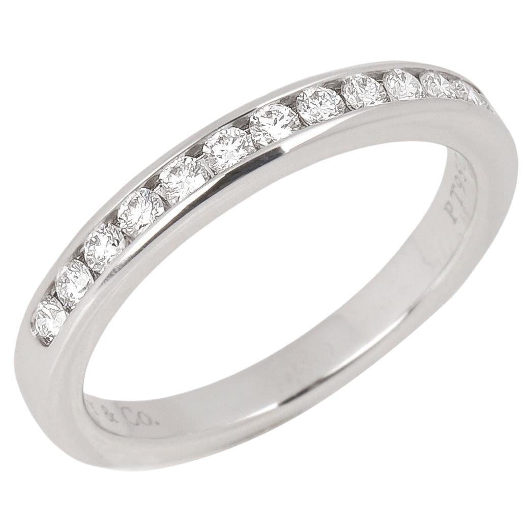 Tiffany & Co. Brilliant cut Diamond Platinum Half Eternity Ring