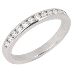 Tiffany & Co. Brilliant cut Diamond Platinum Half Eternity Ring