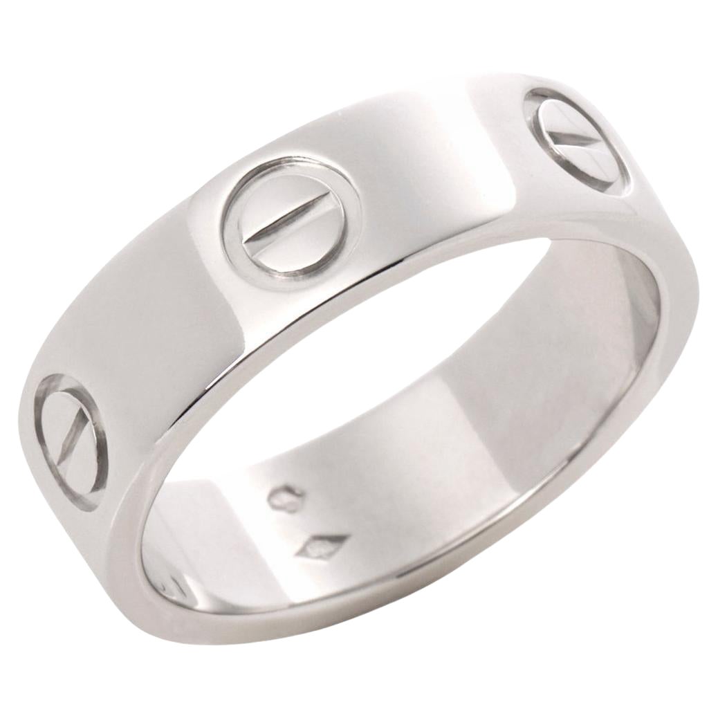 Cartier Platinum Love Band Ring
