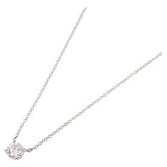 Tiffany & Co. 0.62ct Brilliant cut Diamond Platinum Solitaire Pendant
