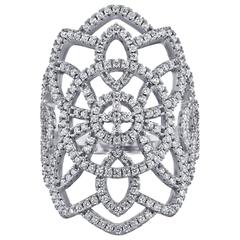 Stunning Wide Diamond Ring 5
